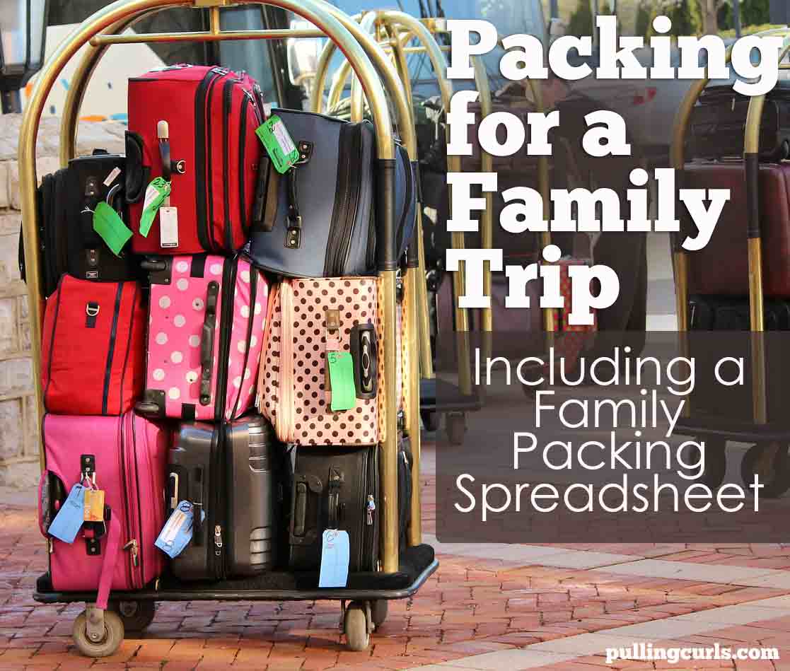 a family packing spreadsheet that will allow you customize it to your own family, but get some ideas on how to get a packing system.