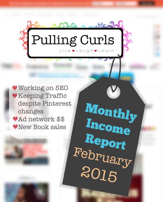 Blog Income Report for February 2015.  What's working, and what's NOT working!