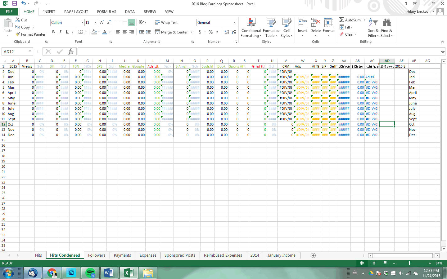 Same info as on the "hits" page (it will copy over) but easier to see it at a glance, less numbers.