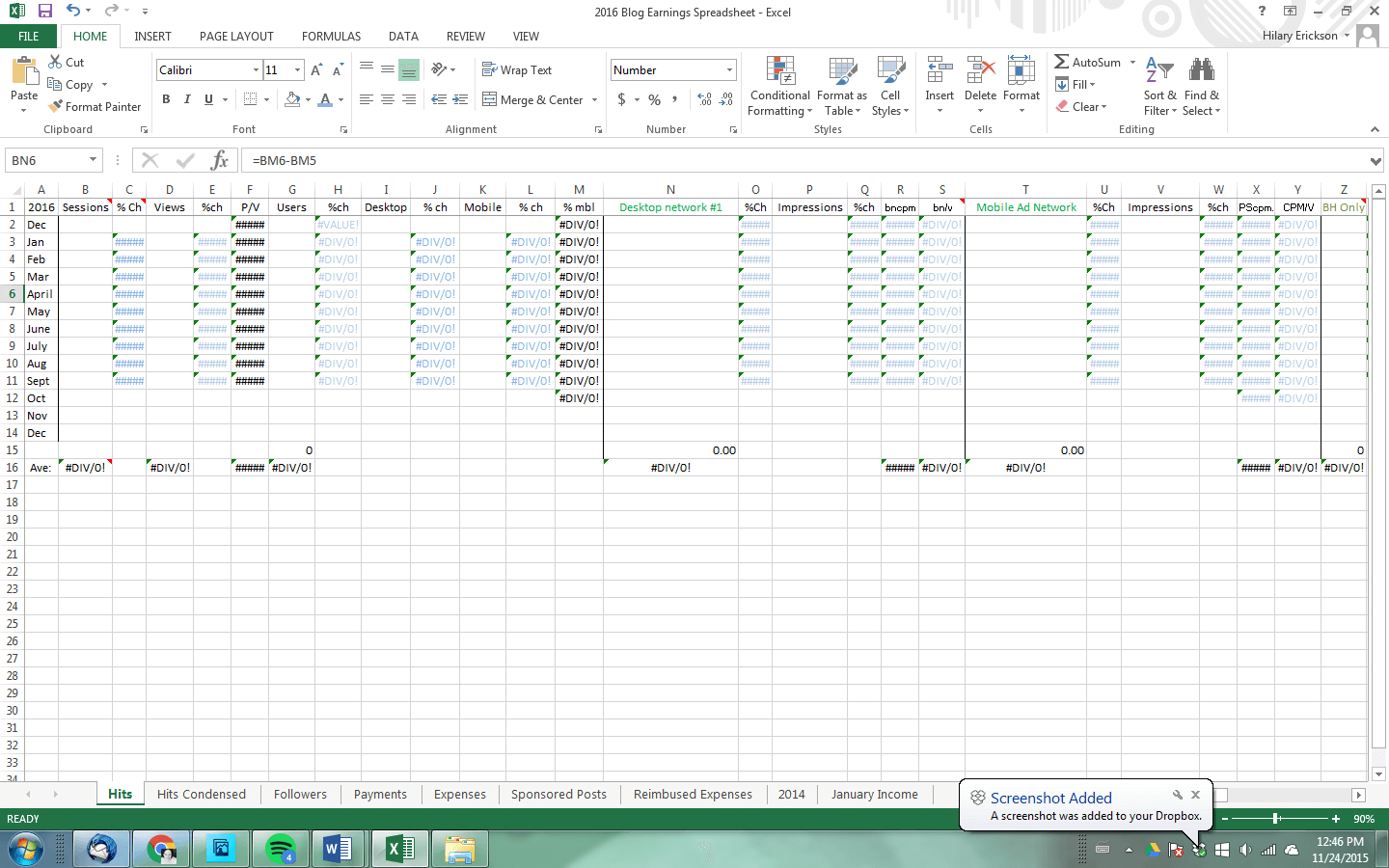 This is where the magic happens. Income, hits, sessions, visitors. It's all here.