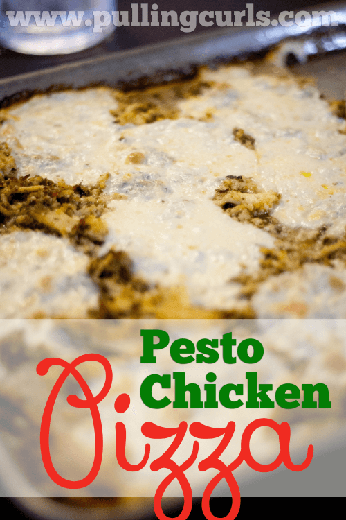 This bubbly hot chicken pesto pizza will have your kids asking for more and you enjoying some extra family time since it's so quick to make!