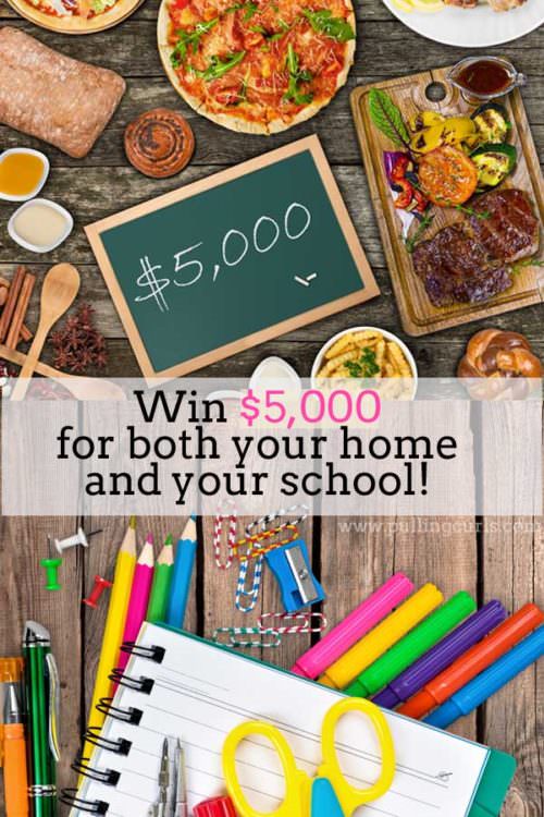 Want to win $5,000 for your home and $5,000 for the school of your choice? Enter to win today -- ends 6/5/16
