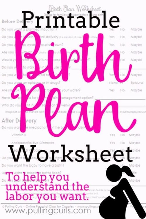 Birth plan template flexible birth plan for success 