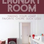 Organization in the laundry room
