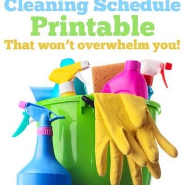 Weekly Cleaning Schedule Template: The Benefits of scheduling a clean home