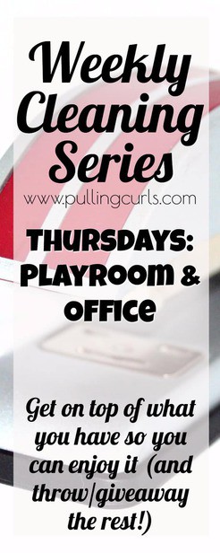 cleaning the playroom and office / weekly cleaning / printable via @pullingcurls