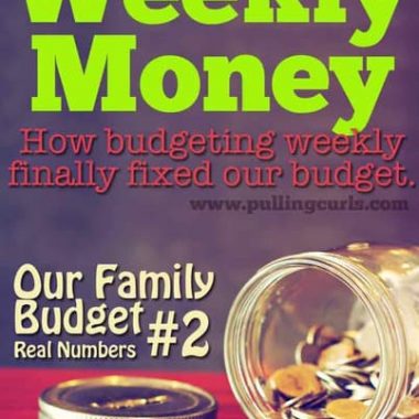 *INCLUDES our ACTUAL budget numbers* -- how budgeting weekly finally made budgeting "click" for me -- the shorter time span made it REALLY work. Maybe it would work for you!