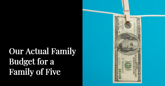actual family budget example