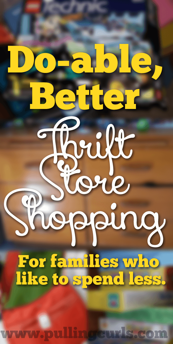 Thrift store shopping can be intimidating until you go with someone who has tips. Come with me for my best tips for thrift store shopping, and soon you'll be the pro too! #pullingcurls