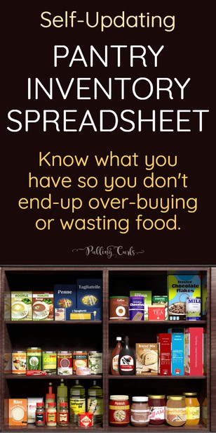 Don't you HATE it when you over-buy items that you already have? This pantry inventory spreadsheet fixes JUST that.