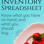 pantry inventory spreadsheet
