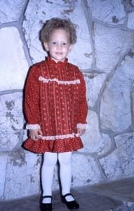 Hilary Erickson at age 3
