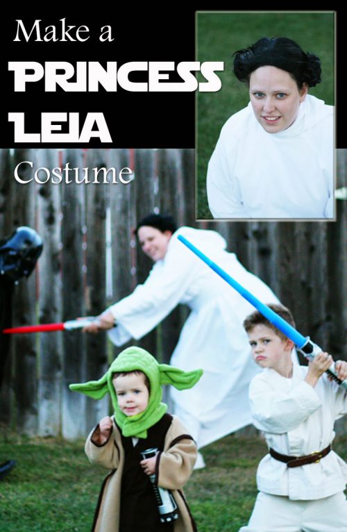 Making a Princess Leia costume can be a fun addition to your Halloween. Here's some tips how to do it {even if you don't want to sew -- and frankly, who DOES want to sew?}