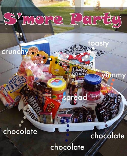 Doing a S'More party is a fun way to have friends over and cater to all their tastes in a fun way!