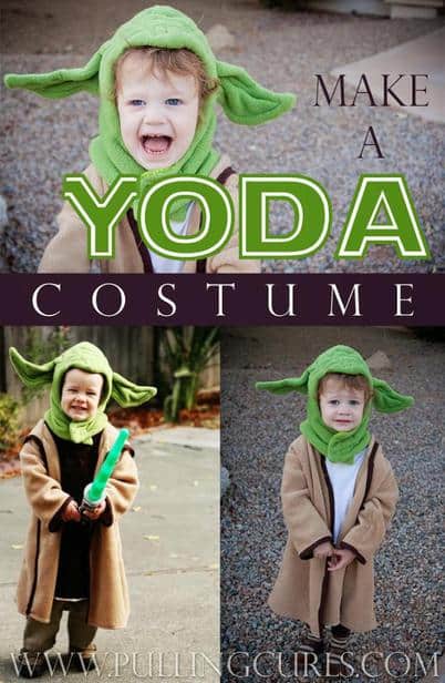 DIY Yoda Baby Costume - Yoda Bonnet and Robe - see kate sew