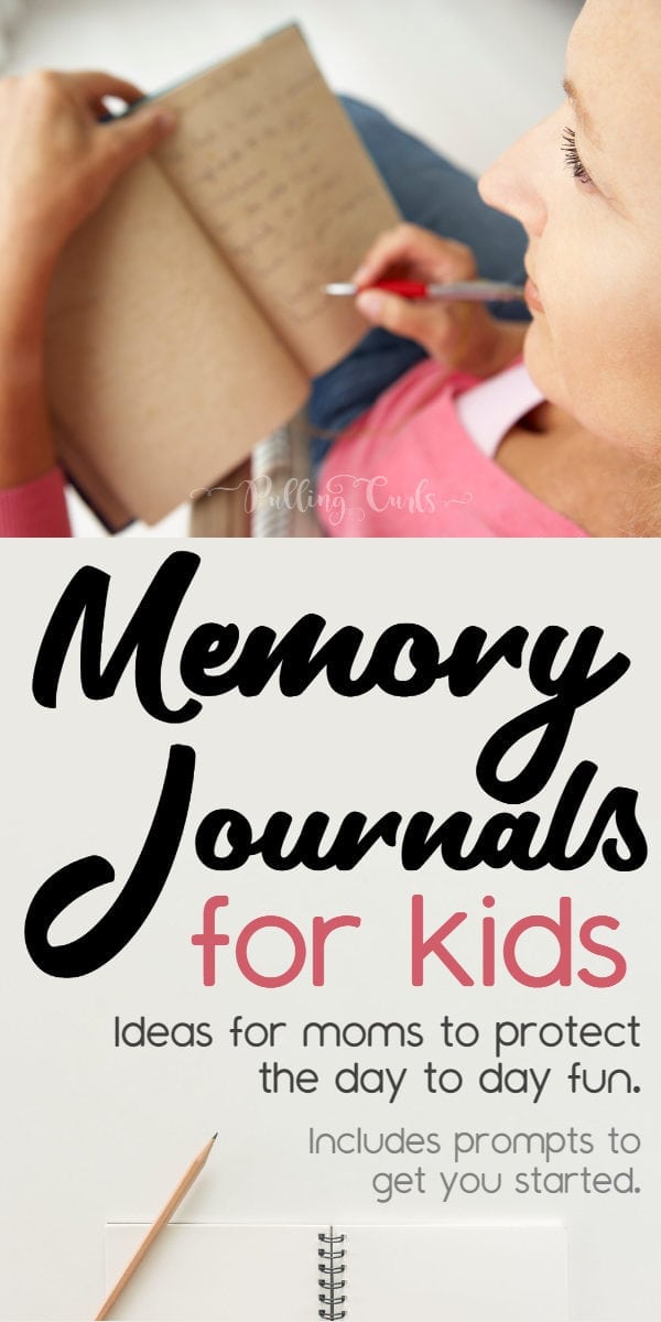 Keeping a memory journal for kids.