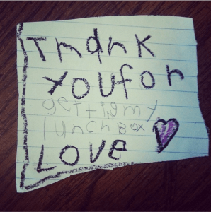 Gotta love a kid's thank you note. 