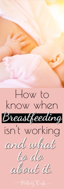 How to know Breastfeeding isn't working and what to do about it! GREAT to read when you're pregnant to know what to expect!