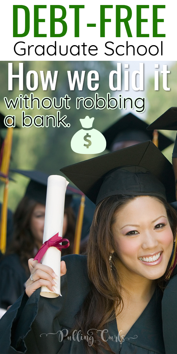 Doing graduate school debt free can make a huge difference in your financial future #graduateschool #college #debt #debt-free via @pullingcurls