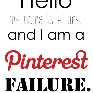 I fail at a Pinterest-worthy life on most days. Do you ?
