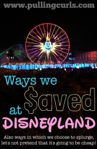 Ways I saved (and spent) at Disney. Read it! It might inspire some ways for you to save at Disney. {this does not include anything free -- Disney is expensive, don't fool yourself that it's a cheap trip!}