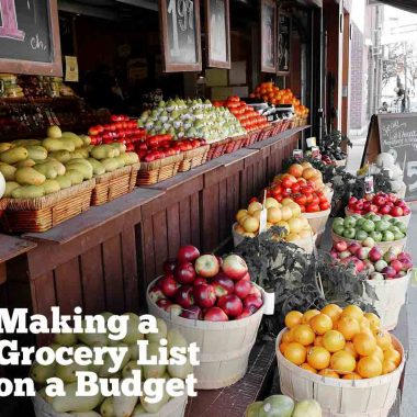Preparing a grocery list while trying to stay on a budget is an important task!