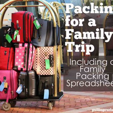 a family packing spreadsheet that will allow you customize it to your own family, but get some ideas on how to get a packing system.