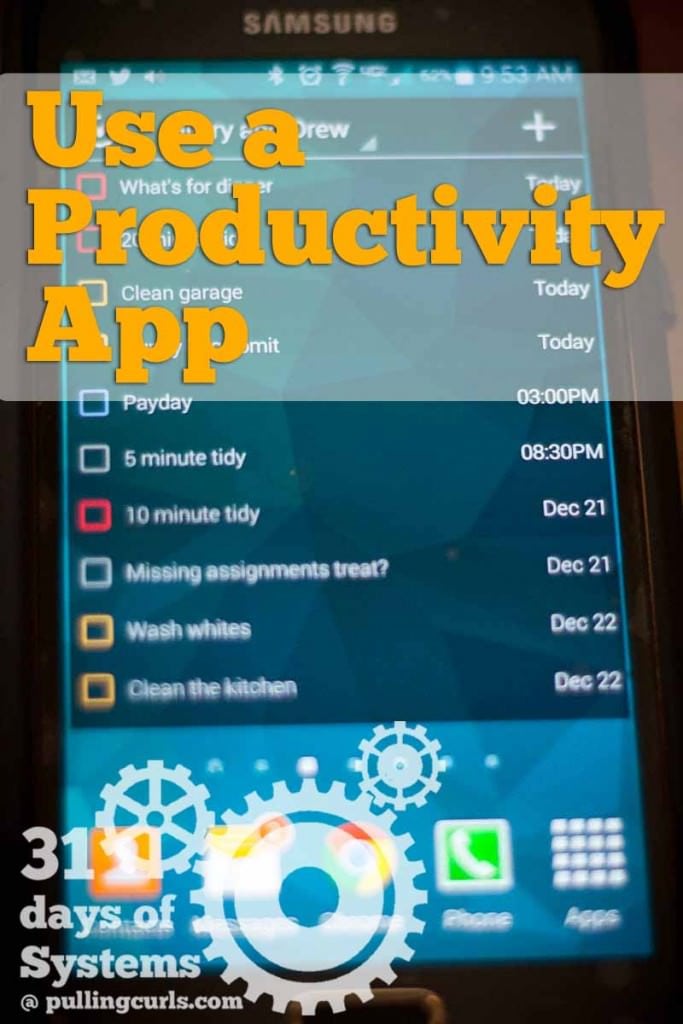 Using a productivity app will help increase what you get done, and what you have to hold in your brain. Use a to do list to get more DONE.