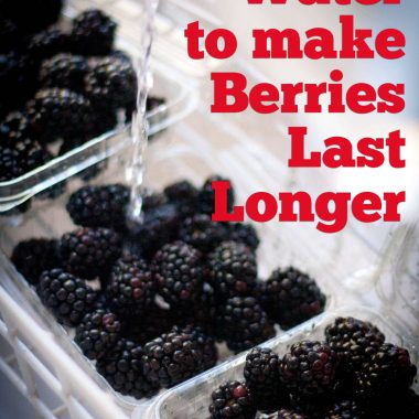 Use vinegar to rinse berries to help them last longer {wierd things that work}.