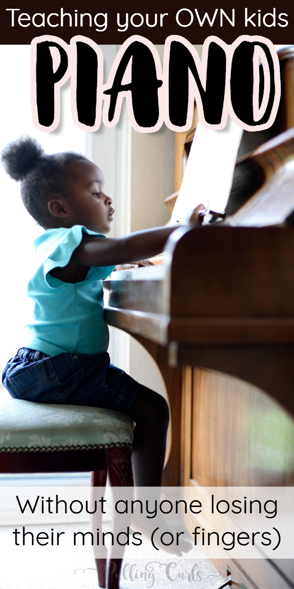 Teaching your own kids piano is different than teaching any other child. but it CAN save a lot of money -- here are some things to consider. #piano #pianoteacher #motherhood #MomHacker