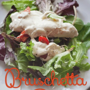 Bruschetta chicken is a quick, tasty meal that your whole family will enjoy!