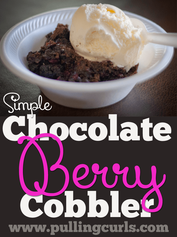 Quick and easy chocolate berry cobbler recipe