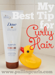 Curly hair lacks moisture. This one tip can help fix that!