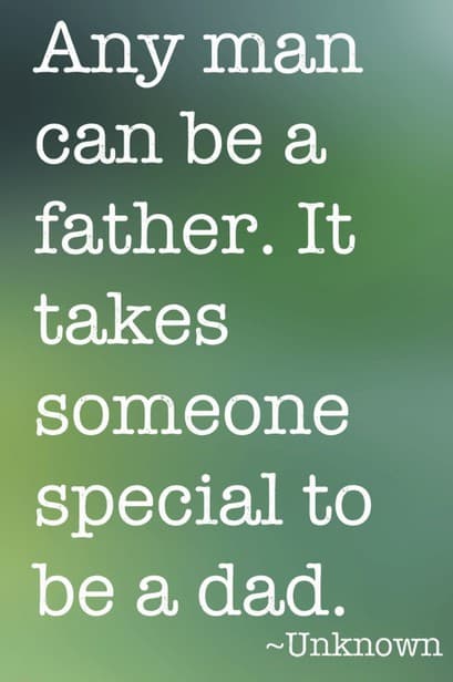 Any man can be a father. It takes someone special to be a dad. ~ Unkown {let's CELEBRATE amazing dads!}