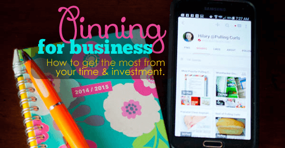 pinning for business fb