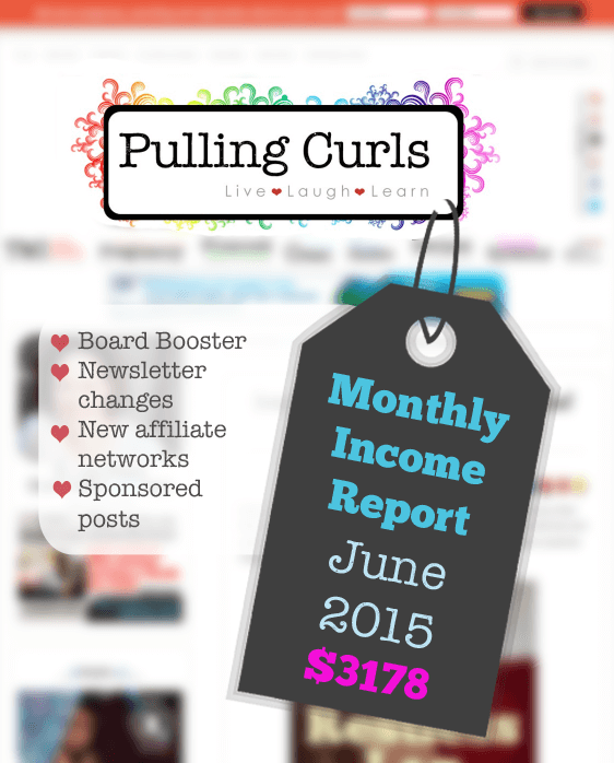 My June 2015 income report.  I saw a pretty big income increase, come see how!