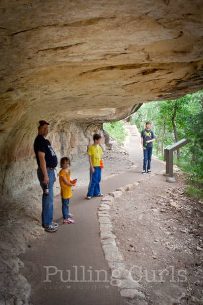 You can see where people lived among the sleep cliffs!