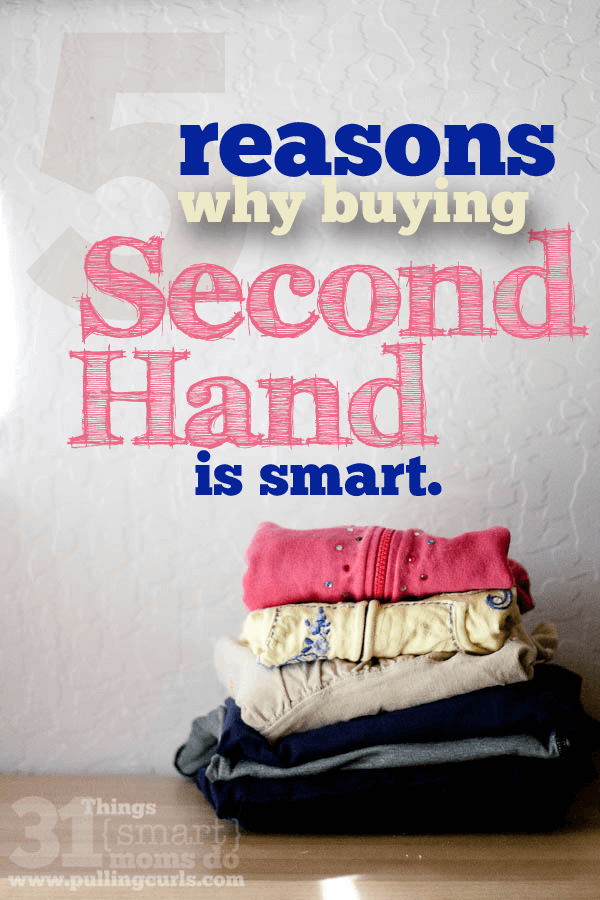 Buying used kids clothes is a SMART way to use your resources. Get more clothes, get better clothes and be less frustrated when stuff gets ruined by kids being kids.