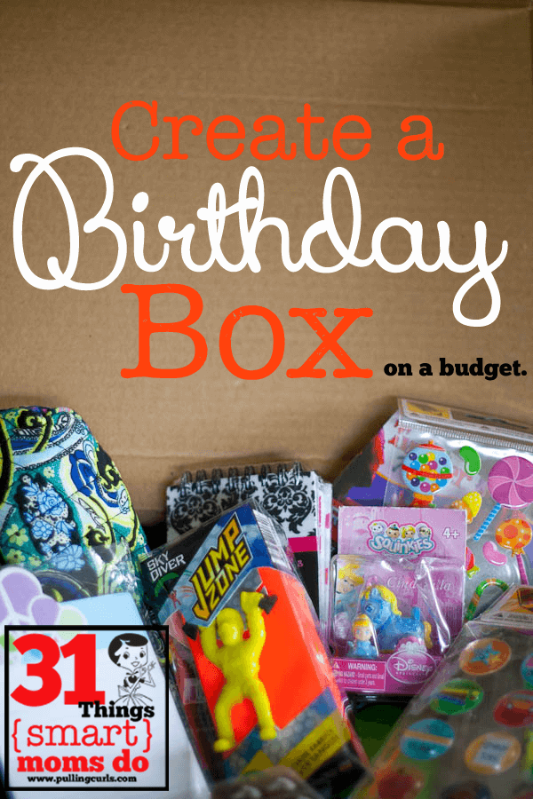 Create a birthday bin to prevent last minute, painful (and often expensive) trips to the store for birthday presents. #pullingcurls