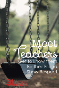 Meet your teacher. Be their friend. Find out about THEM. They have your child for more waking hours than you often do. Be there for them, like they are there for you. You might even find some perks along the way. #pullingcurls
