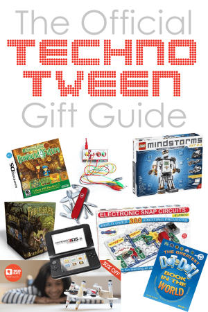 Is your tween a tech-head? Do they love all things electronics. Check out this gift guide to spark your holiday ideas to give THEM something to spark their curiosity!