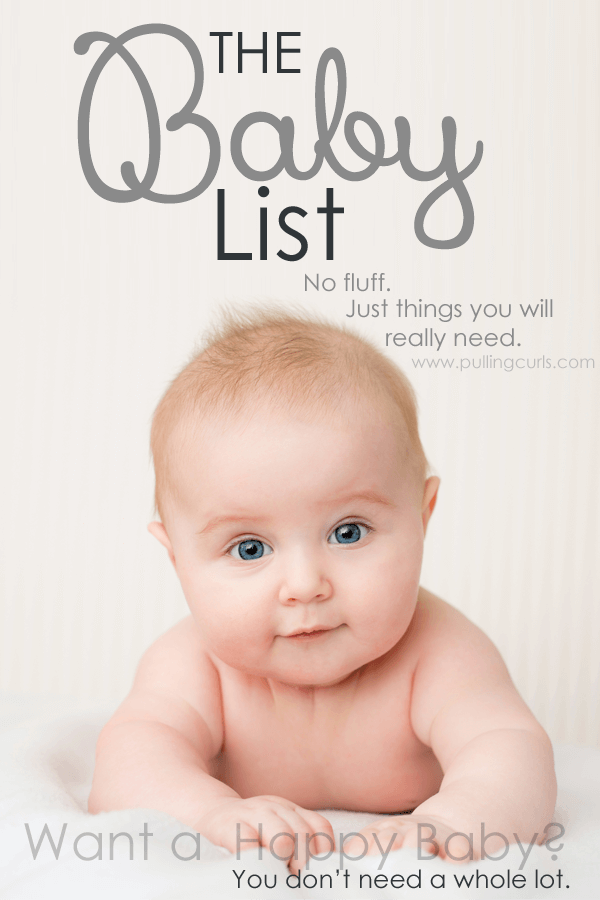 This baby list will help you save enough to be home with your baby for maternity leave but still get the essentials. No splurges here. Just black and white. Needs for the baby. via @pullingcurls