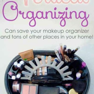 My disorganized makeup collection made me re-think organizing in many places around the house. Come see what I did to fix it!