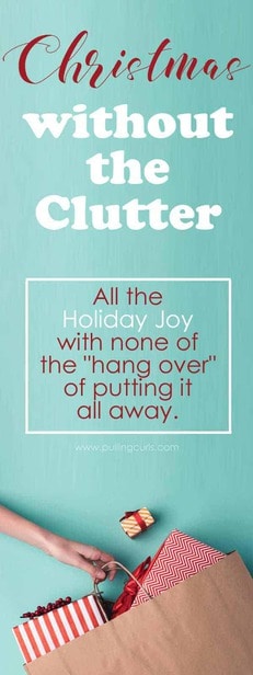 clutter-free Christmas / organization / no toys / giving experiences via @pullingcurls