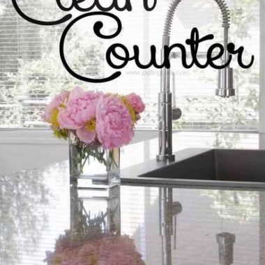 The best way to clean counters leaves them completely clean with ZERO residue! It just starts the day off right, here's how I do it!