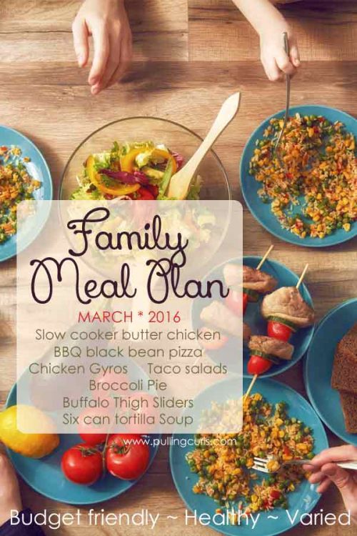 This family meal plan has great, healthy budget-friendly meals for your whole family!