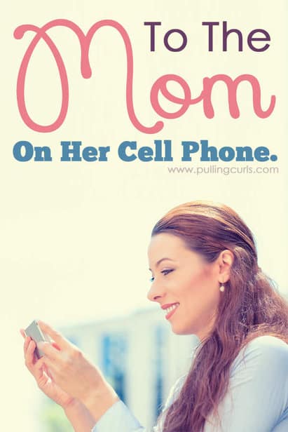 You mom on the cell phone. Ignoring her kids when each moment of the day should be filled with your attention and bliss for those kids. In reality I'm getting SO much done while my kids enjoy the sunshine. Back off other moms. Back off. via @pullingcurls