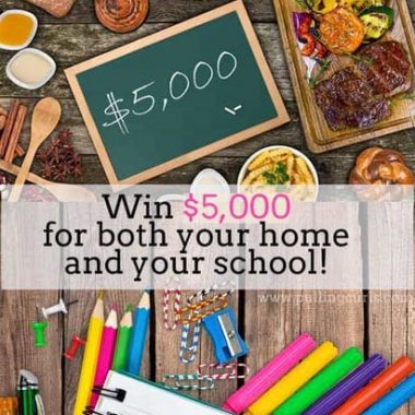 Want to win $5,000 for your home and $5,000 for the school of your choice? Enter to win today -- ends 6/5/16