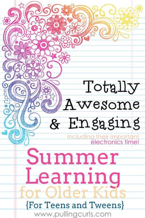Summer learning is great when you just have small kids. If you're hoping for a summer NOT filled with electronics, see what I'm doing to create a balance in my summer program for teens.