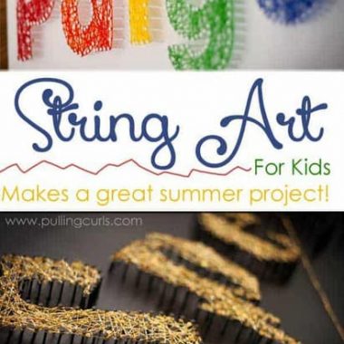 String art is SO cool and can really be done with any elementary (or older) aged kid and they can just work to their level and help each other. Come see how we did it this summer!